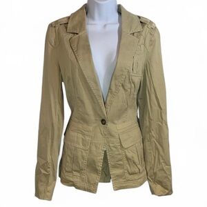 Dkny Tan Blazer Lightweight Suit Jacket